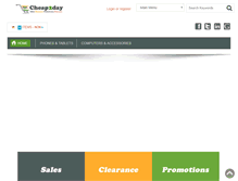Tablet Screenshot of cheap2day.com